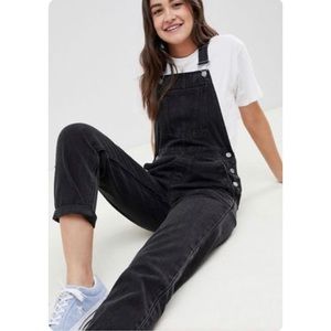 ASOS Black Denim Overalls